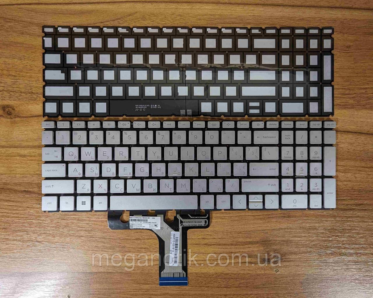 Клавіатура для HP Pavilion 15-ER (сріблястий), фото 1