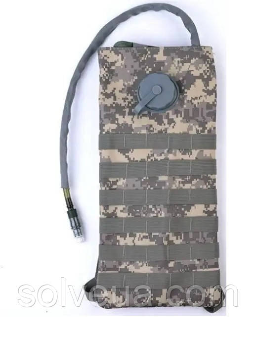 Гідратор рюкзак, Питна система Solve  Molle 3 л Сірий піксель 28620 solve