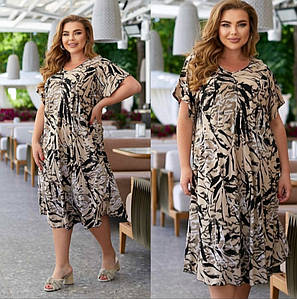 Вільне плаття штапель великі розміри