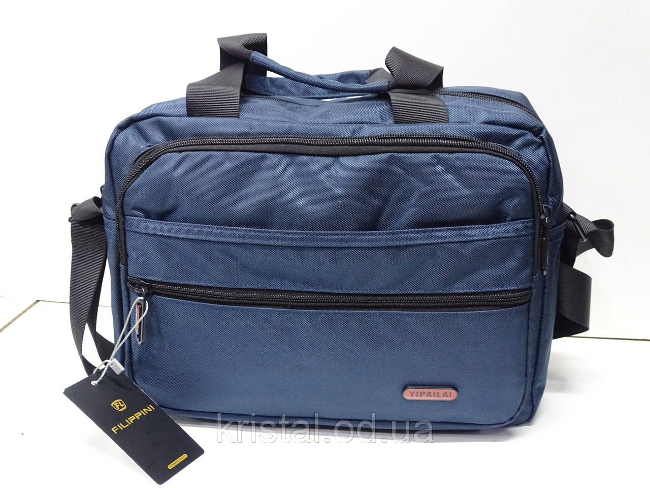 Чоловіча текстильна сумка на плече гуртом 32*25 см. серії "Goldbe" No11181, фото 1