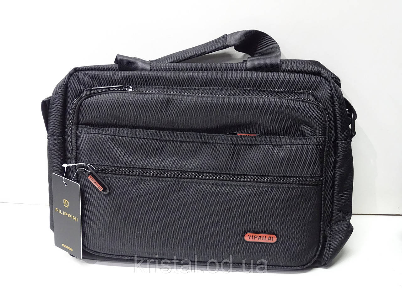 Чоловіча текстильна сумка на плече гуртом 32*25 см. серії "Goldbe" No11182, фото 1