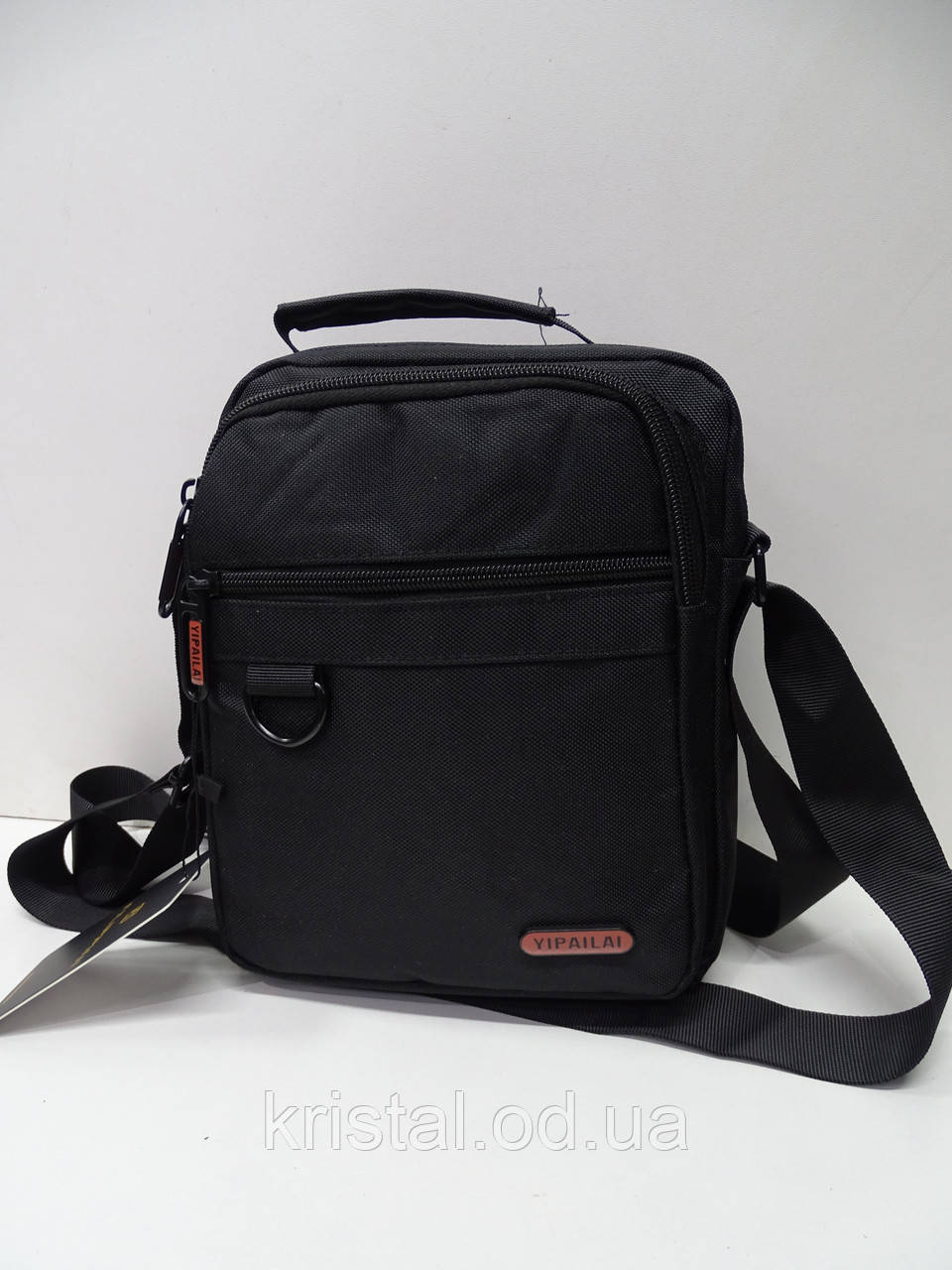 Чоловіча текстильна сумка на плече гуртом 19*24 см. серії "Goldbe" No11187, фото 1