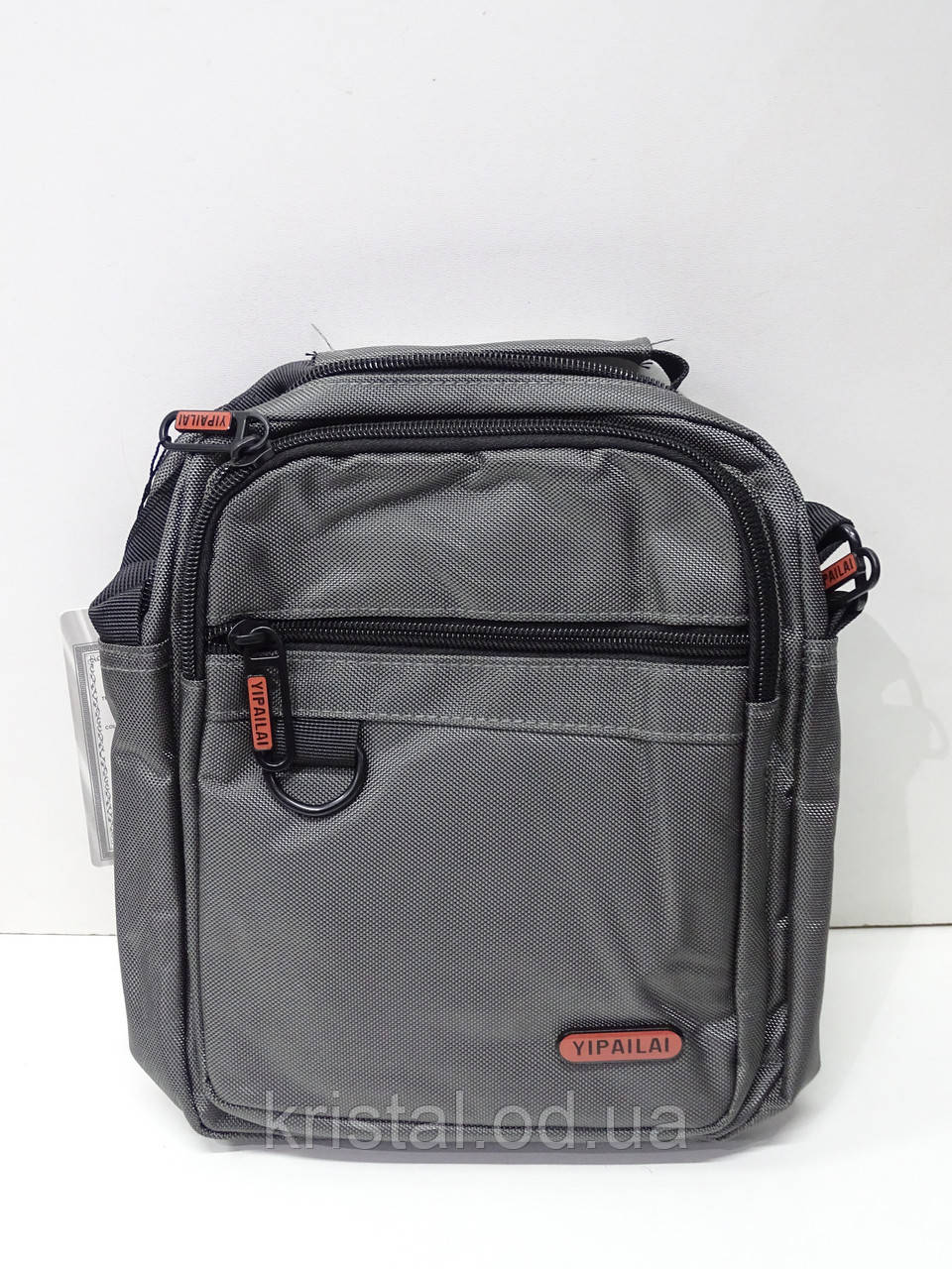 Чоловіча текстильна сумка на плече гуртом 19*24 см. серії "Goldbe" No11189, фото 1