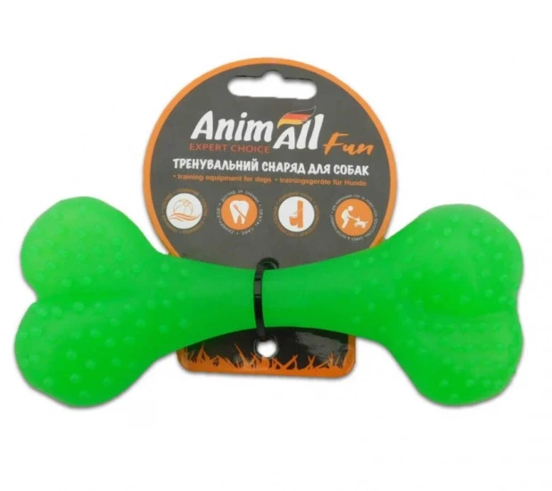 Іграшка AnimAll Fun кістка зелена 25 см
