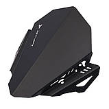 Вітрозахист для мотоцикла на фару мото чорний метал МТ-07, фото 3