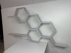 Стелаж "Соті" Полиці з кріпленням до стіни для лаків косметики в салоні краси ДОД-01