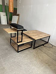 Подіум під реклайнер з ПІДСТАВКОЮ для педикюру ПІД-10а посилений розсувний подіум для педикюрного крісла