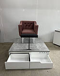 Подіум з ящиками під крісла реклайнери для педикюру для нарощування вій ПОД-01_MR, фото 6
