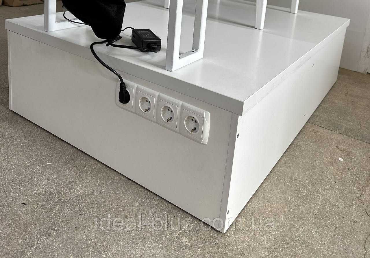 Подіум із розетками під крісла для педикюру витримує навантаження +250 кг ПІД-11, фото 1
