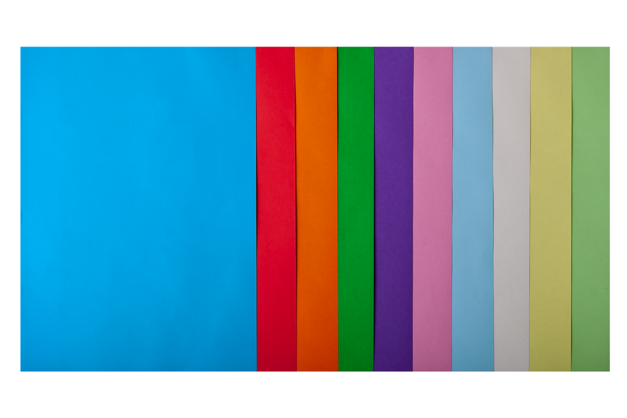 Папір кольоровий А4 80г/м2 Pastel+Intensiv 50 аркушів 10 кольорів BUROMAX BM.2721650-99