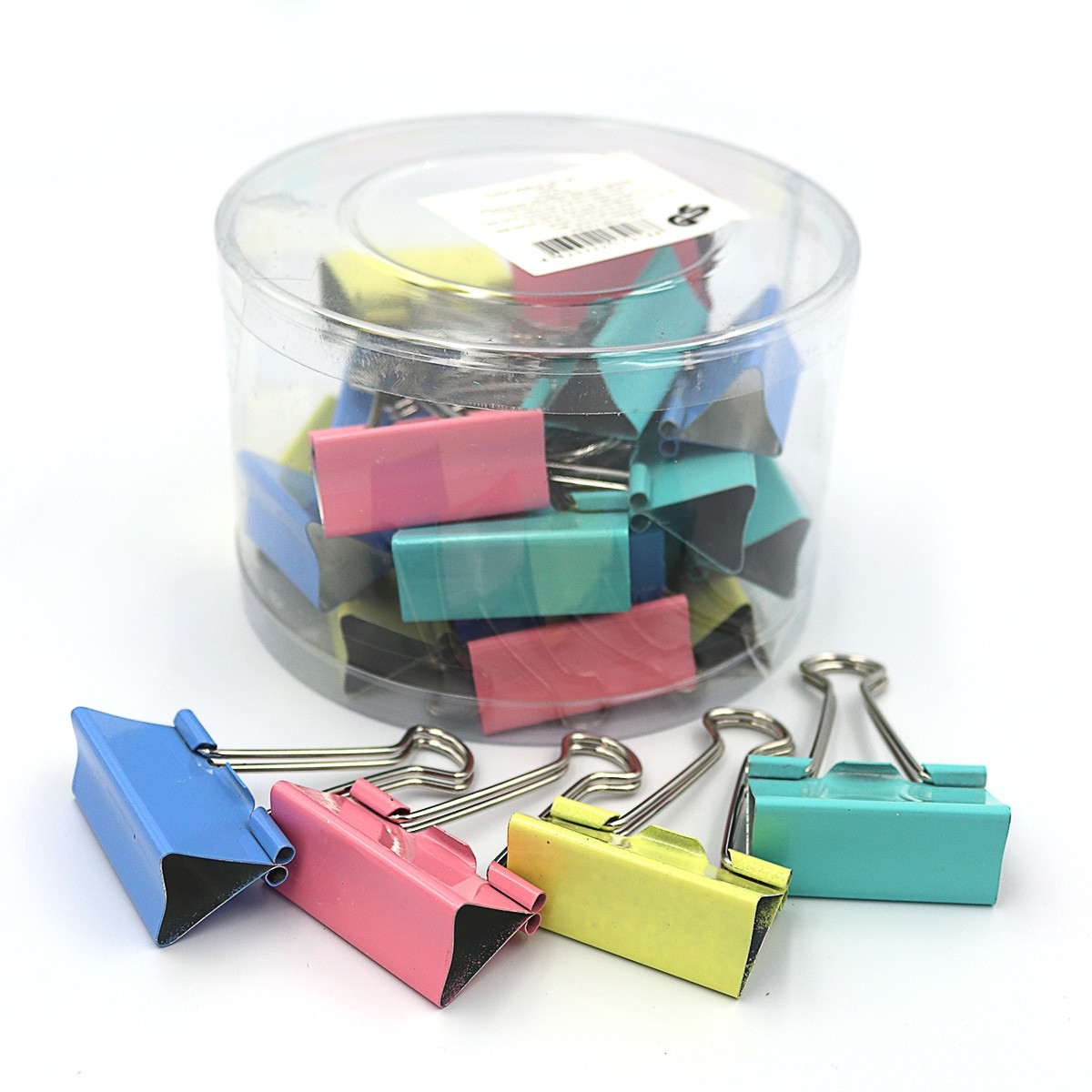 Біндери кольорові 41мм в пластиковому боксі J. Otten DSCN5235-41, фото 1