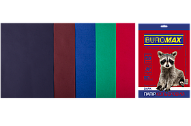 Папір кольоровий А4 80г/м2 DARK MIX 50 аркушів 5 кольорів BUROMAX ВМ.2721450-99