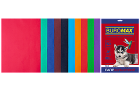 Папір кольоровий А4 80г/м2 Dark+Intensiv 50 аркушів 10 кольорів BUROMAX ВМ.2721950-99