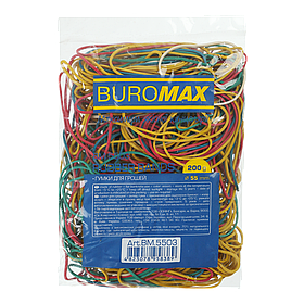 Гумки для грошей 200г 55мм асорті Buromax BM.5503