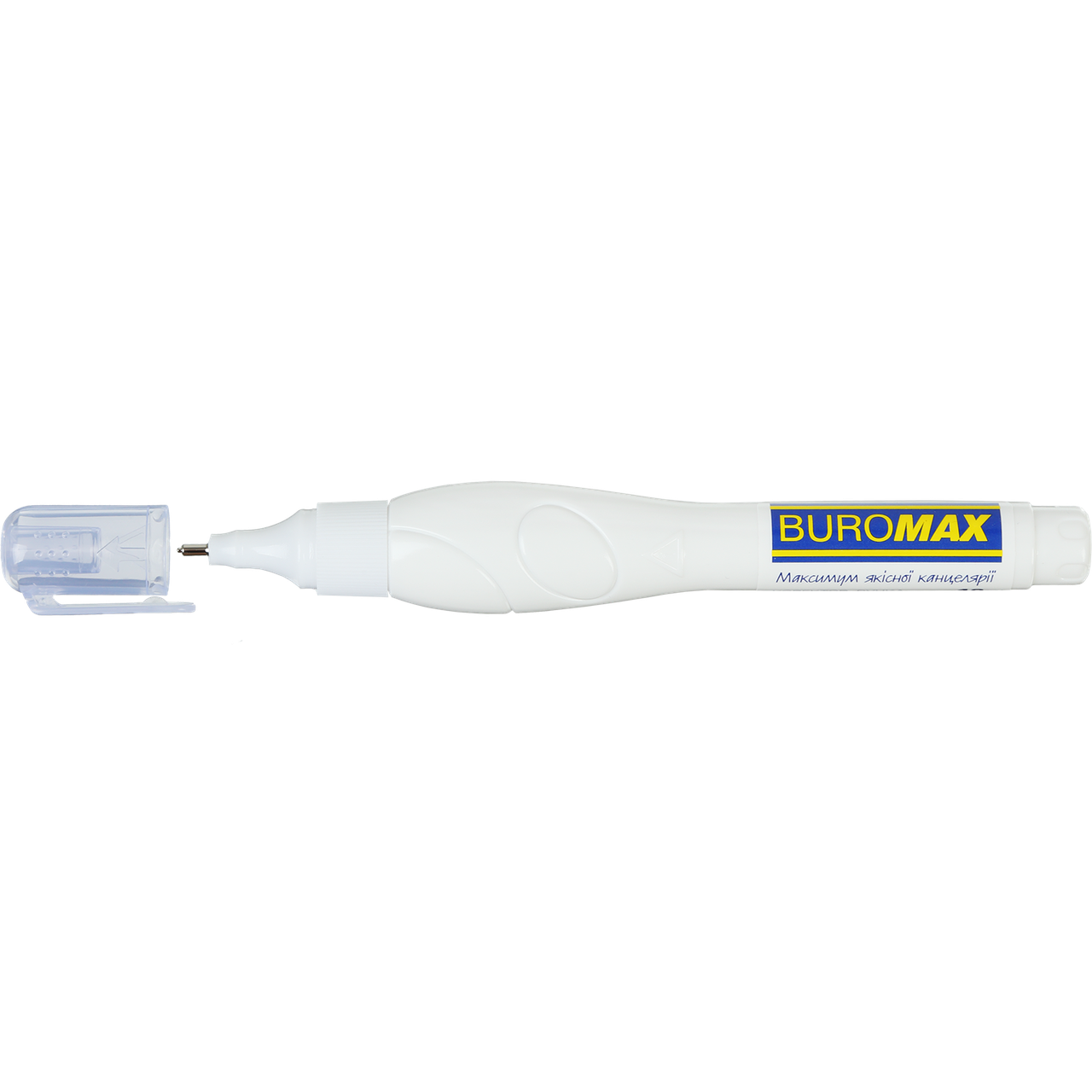 Коректор-ручка 10 мл з металевим накінечником BUROMAX BM.1036, фото 1