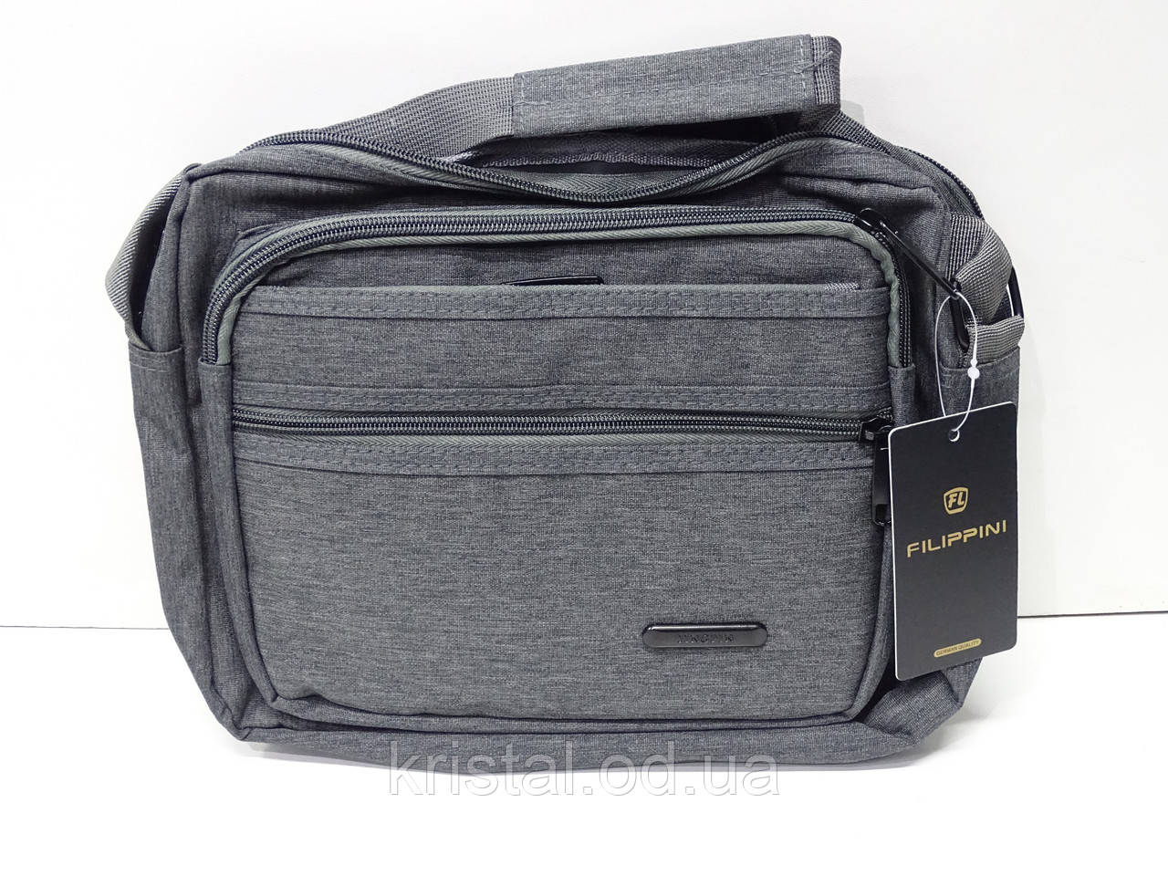 Чоловіча текстильна сумка на плече гуртом 26*22 см. серії "Goldbe" No11217, фото 1