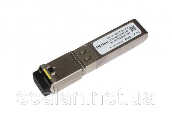 Модуль SFP+ 10G, 80км, WDM, LC, 1550нм, DDМ, TK-link