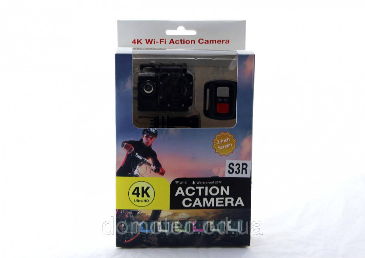 DVR SPORT Екшн камера з пультом S3R remote Wi Fi waterprof 4K