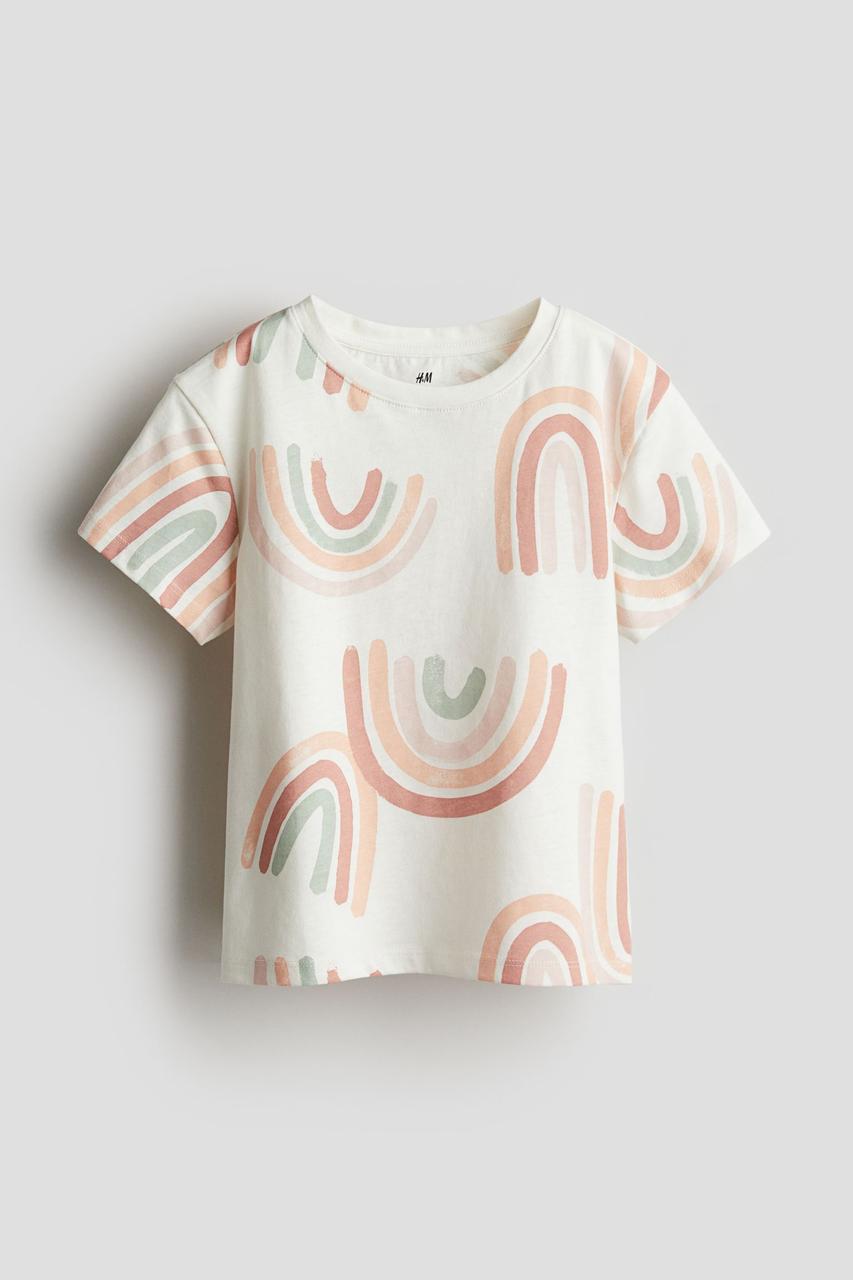 Футболка біла Веселка H&M  92,  98/104,  122/128см