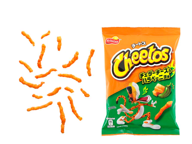 Чипсы Cheetos Spicy Cheeseсо вкусом сыра чеддер и халапеньо 65г (ID ...
