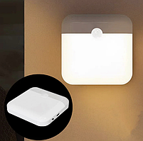 Світильник нічник F6 з датчиком руху та освітлення від USB/Настінний світильник світлодіодний