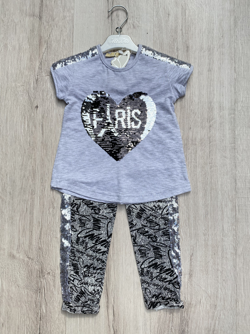 Костюм для дівчинки Miss Melinda 515 104 см Сірий, фото 1