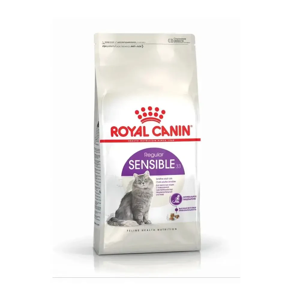 Сухий корм для вибагливих котів з чутливим травленням Royal Canin Sensible свійський птах 2 кг