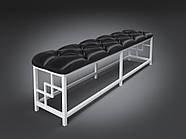 Банкетка приліжкова м'яка Арден пуф із металу в спальню пуфик у передпокій у стилі лофт