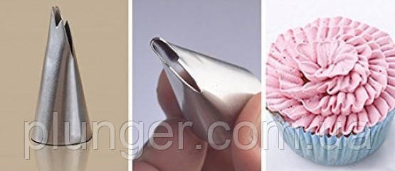Насадка кондитерська №050, рюші, волани, фото 1