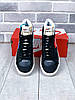 Чоловічі Кросівки Nike Blazer High 77 Color Code Black / Найк Блейзер 77 Колор Код Чорні з Синім та Червоним, фото 9
