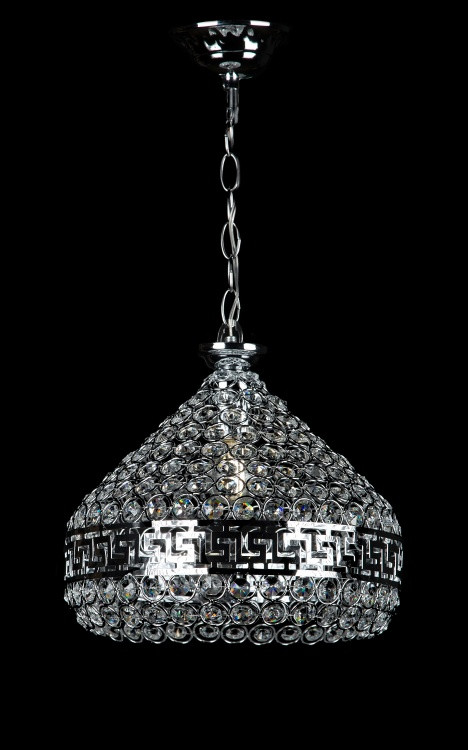Підвісний класичний кришталевий світильник L190/1 (CR), фото 1