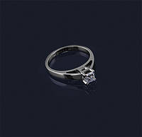 Женское кольцо из белого золота с бриллиантом С27Л2№9