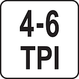 Біметалеві Коронки Ø 19, 22, 25, 32, 35, 38, 44, 51, 57, 64, 76 мм Набір 15 шт YATO (YT-3381), фото 4
