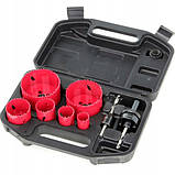 Набір Коронок Біметалевих Ø 22, 29, 35, 44, 67, 73 мм 8 шт YATO (YT-3380), фото 8