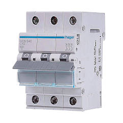 Автоматичний вимикач Hager MCN340 3P 6 кА C-40A 3M