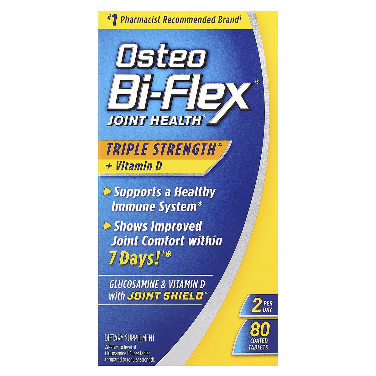 Здоров'я суглобів з вітаміном Д, потрійна сила, Joint Health + Vitamin D, Osteo Bi-Flex, 80 таблеток