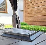 Кут зовнішній 90° градусів профіль MAXI з капельником для відкритого балкона та тераси монтаж під плитку колір графіт сірий, фото 5