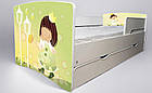 Ліжко для дівчинки Принцеса Дрема з шухлядою + захисний бортик, дитячі меблі Dream style, фото 8