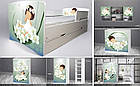 Ліжко для дівчинки Альпійський сон Дрема з шухлядою + захисний бортик, дитячі меблі Dream style, фото 7