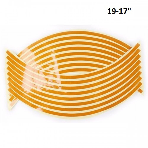 Наклейки на обід колес 19-17 помаранчеві