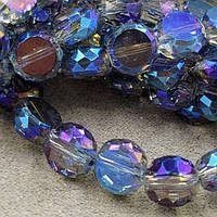 Бусины стекло монетка  9,5*5 мм  цена указана за 15 штук,/ цвет на фото