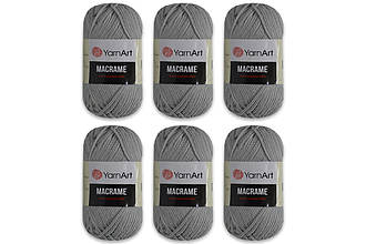 Упаковка YarnArt Macrame, Світло-сірий No149, 6 шт.