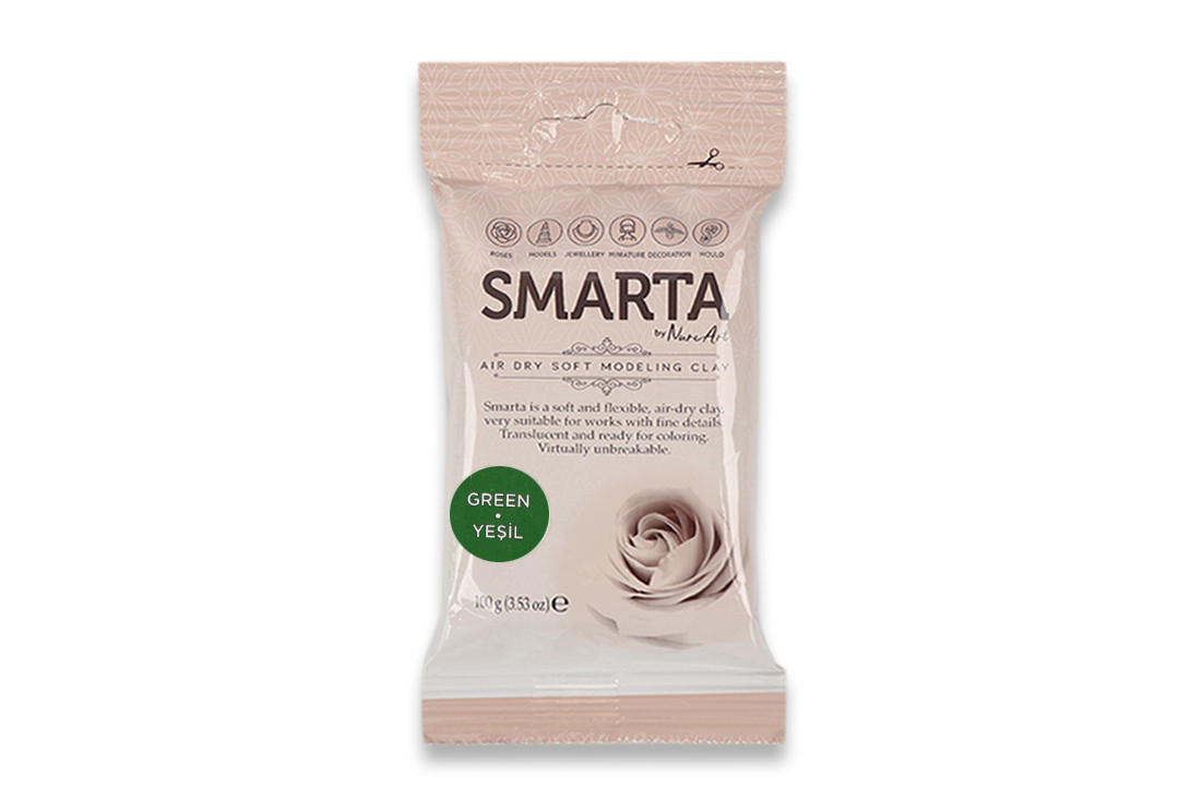 Пластика самозастигальна, зелена, 100 г, Smarta, фото 1