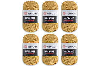 Паковання YarnArt Macrame, Крем No155, 6 шт.
