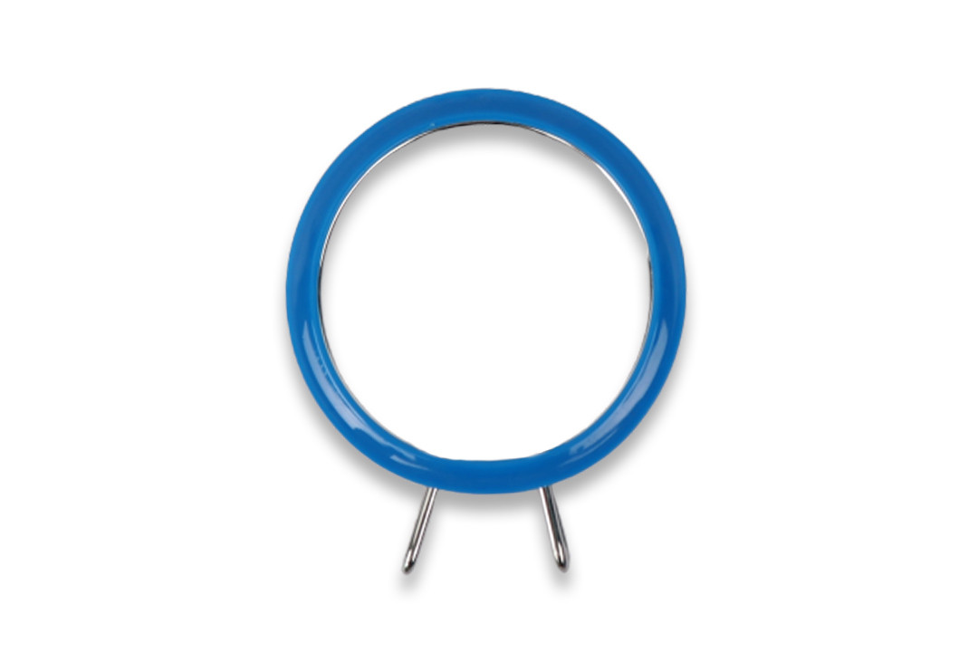 П'яльці сині пружинні для вишивання та штопки, діаметр 58 мм, товщина 2.6 мм "Nurge", фото 1