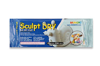 Маса для моделювання Sculpt Dry, біла, 250 г, MUNGYO