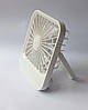 Вентилятор настільний ультра компактний Table Fan 966 WJY білий, фото 4