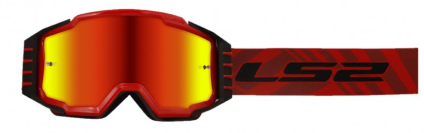 Маска кросова LS2 CHARGER PRO Red Mirror Lens