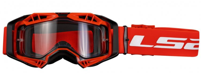 Маска кросова LS2 AURA Enduro Red +Pinlock