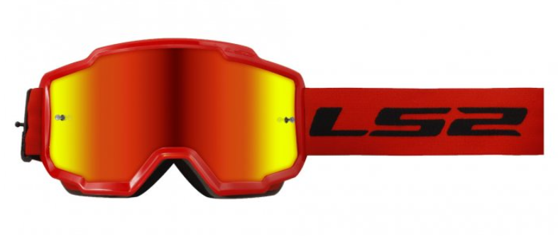 Маска кросова LS2 CHARGER Red Mirror Lens